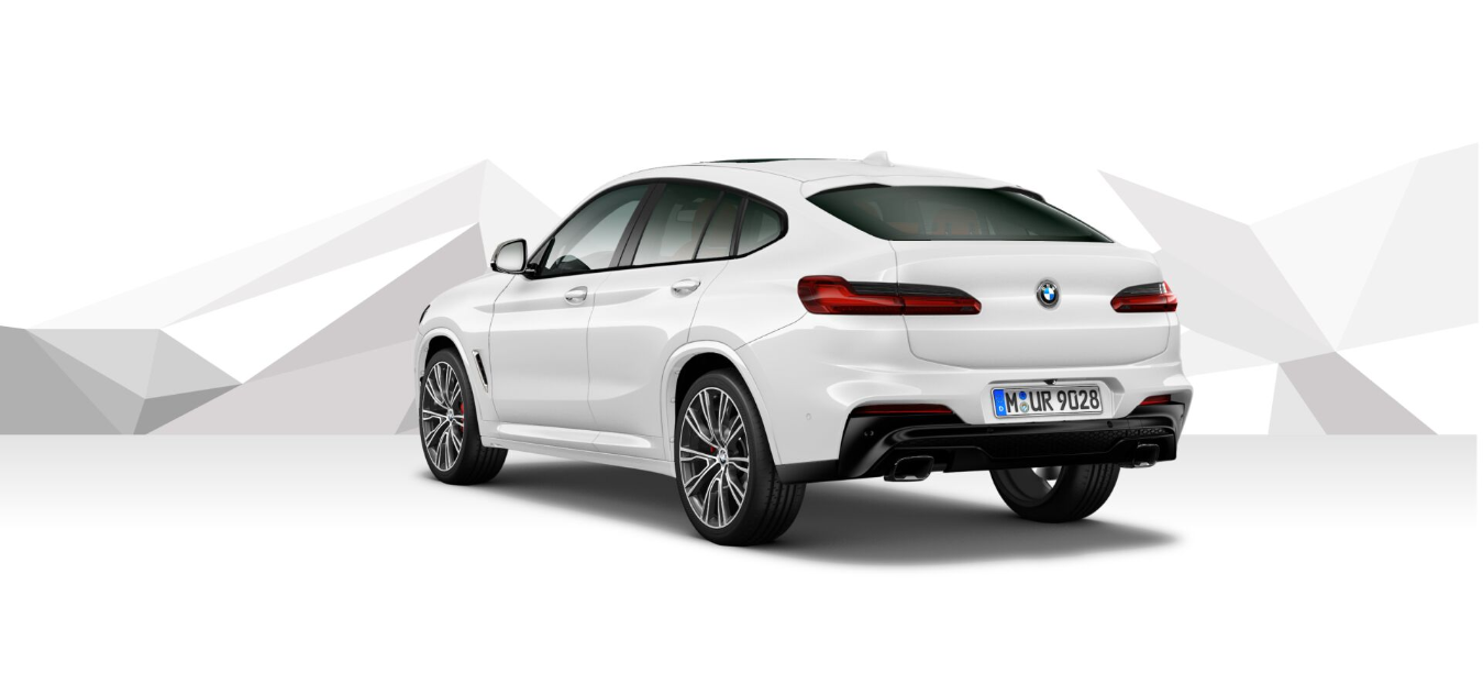 BMW X4 M40d- bílá "Alpine White"